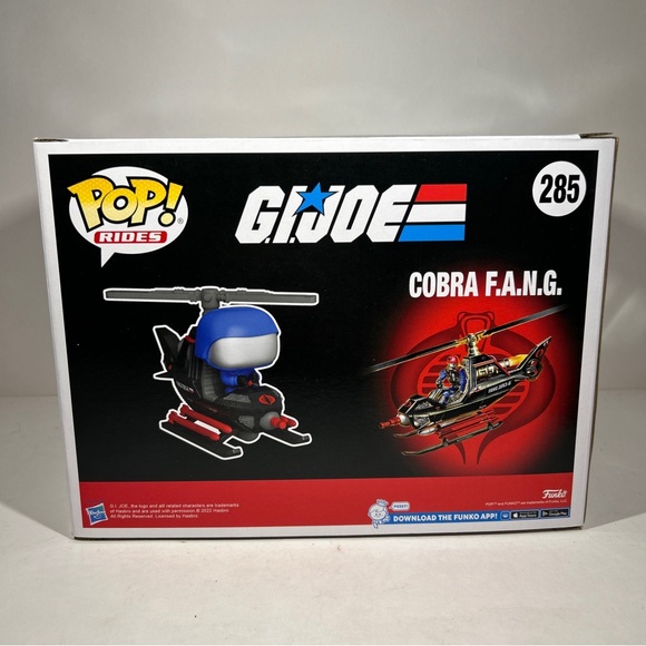 Funko Pop! Rides G.I Joe Cobra F.A.N.G. Helicopter #285 GameStop Exclusi… - Picture 7 of 11